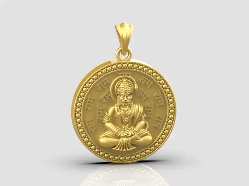 Hanumanji Pendant 3Dprint file-6