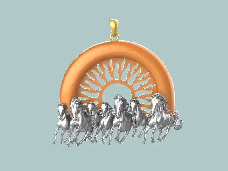Lucky 7-Horse Pendant File